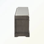 Wood Storage Bench with 3 Drawers and 3 Baskets