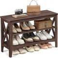 2-Tier Shoe Rack - 11.8D x 31.5W x 18.9H