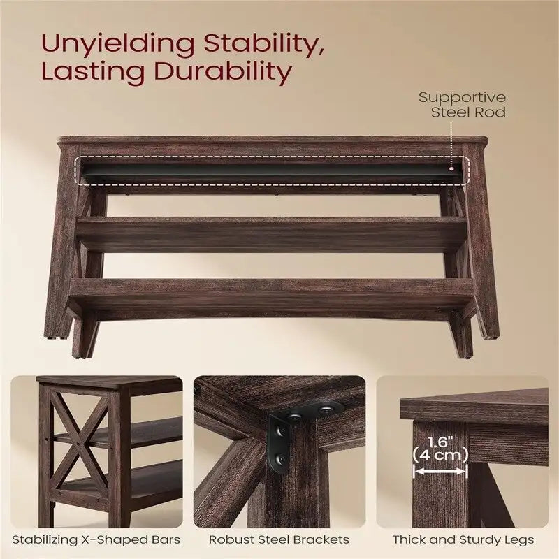 2-Tier Shoe Rack - 11.8D x 31.5W x 18.9H