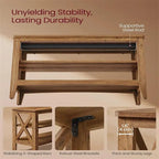 2-Tier Shoe Rack - 11.8D x 31.5W x 18.9H