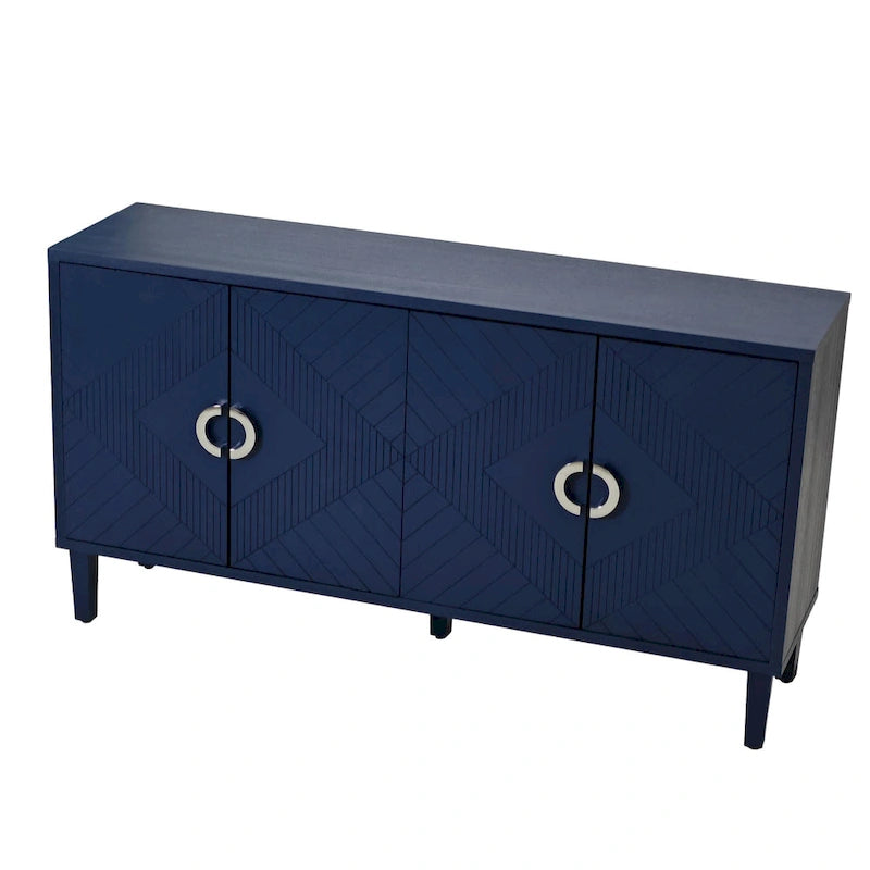 4-Door Storage Cabinet with MDF