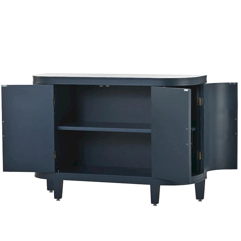 33.50 in. H Storage Cabinet with Antique Pattern Doors