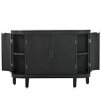 33.50 in. H Storage Cabinet with Antique Pattern Doors