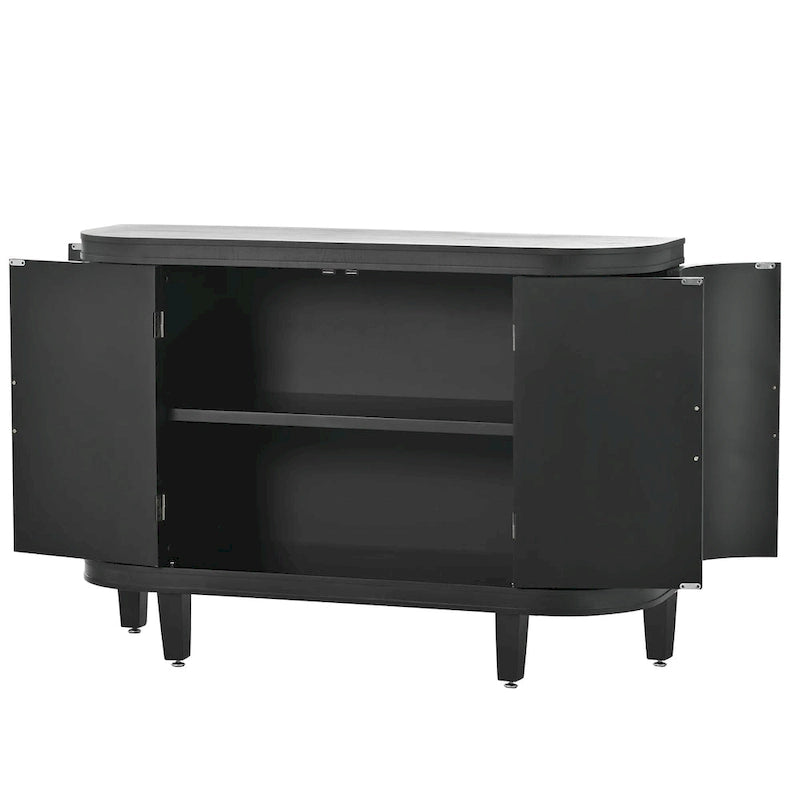 33.50 in. H Storage Cabinet with Antique Pattern Doors