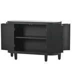 33.50 in. H Storage Cabinet with Antique Pattern Doors
