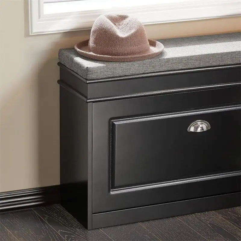 Shoe Cabinet with Flip-Drawer - 9.45D x 29.53W x 20.08H