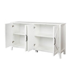 Storage Sideboard Cabinet with 4 Doors and 4 Shelgves