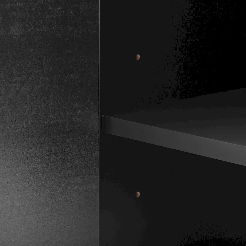 55 Sideboard Storage Cabinet with Adjustable Shelves, Glossy Finish