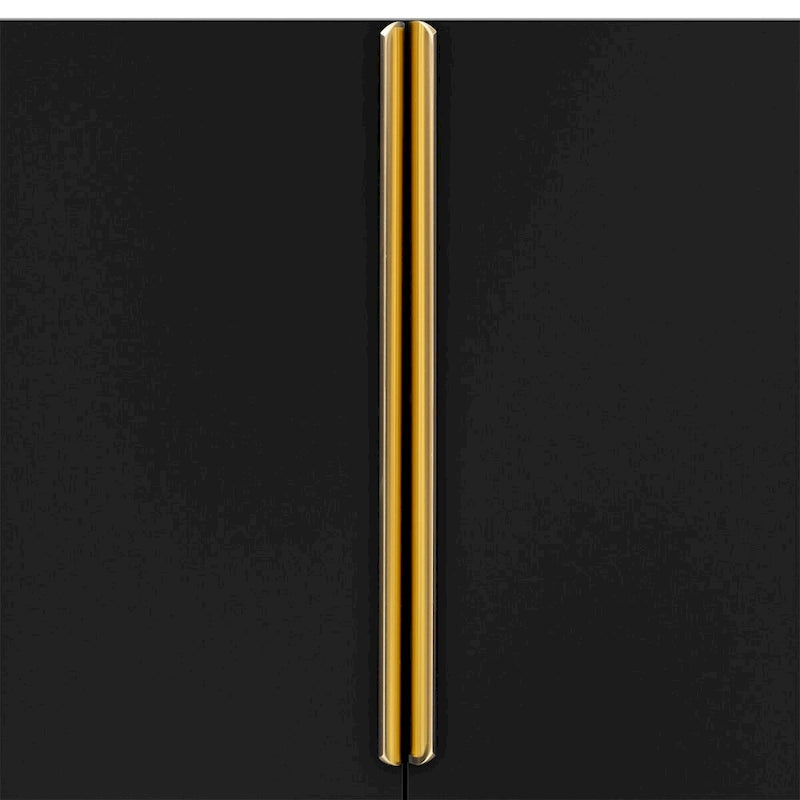 55 Sideboard Storage Cabinet with Adjustable Shelves, Glossy Finish