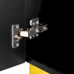 55 Sideboard Storage Cabinet with Adjustable Shelves, Glossy Finish