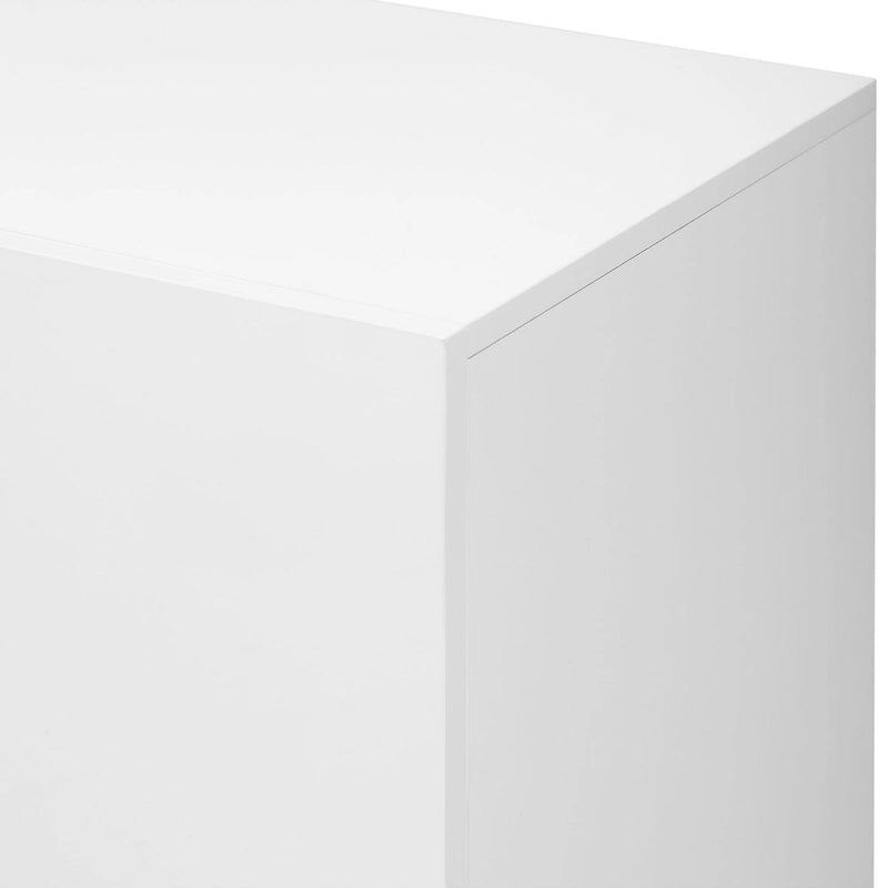 55 Sideboard Storage Cabinet with Adjustable Shelves, Glossy Finish