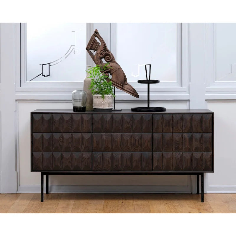 Rye Studio Modern Sideboard, Espresso Oak