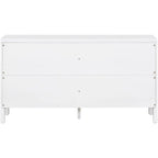 Sideboard with Artificial Rattan Door and Metal Handles - 47.2L x 11.8W x 31.5H