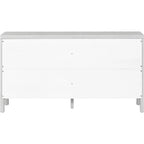 Sideboard with Artificial Rattan Door and Metal Handles - 47.2L x 11.8W x 31.5H