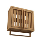 Bathroom cabinet wall mounted Bamboo toilet storage box