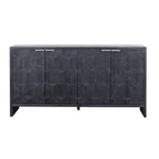 Accent Cabinet Farmhouse Style 4 Door Wooden Cabinet