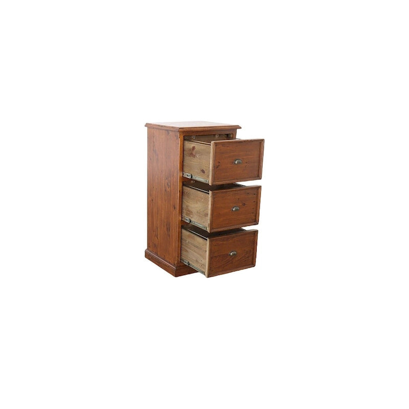 Dexter 23 Wide 3-Drawer Reclaimed Pine File Cabinet
