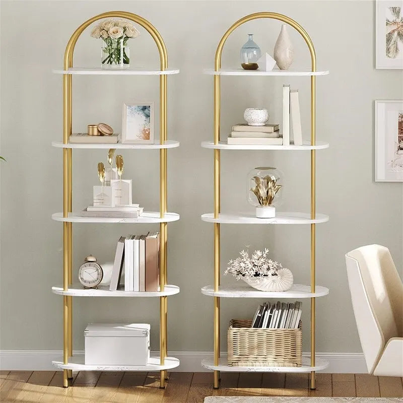 5 Tier Open Bookshelf