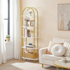 5 Tier Open Bookshelf