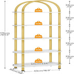 5 Tier Open Bookshelf