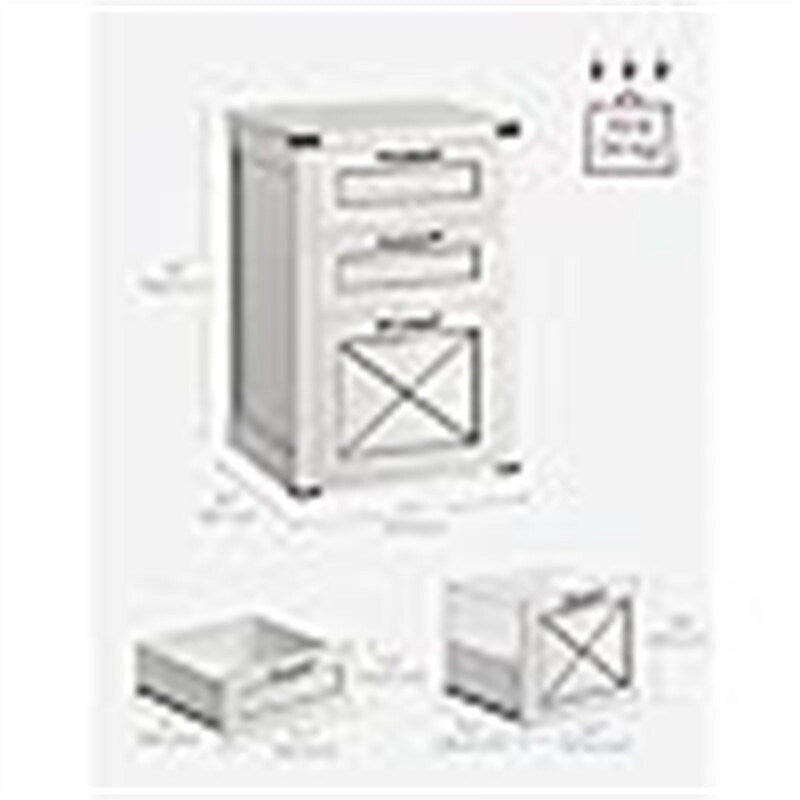 File Cabinet - 15.7D x 17.7W x 27H