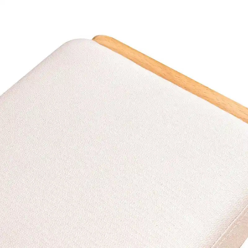 Solid Wood Shoe Bench with High Rebound Sponge Cushion