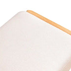 Solid Wood Shoe Bench with High Rebound Sponge Cushion