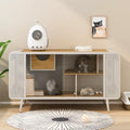 55.12 Spacious Cat House with Tempered Glass