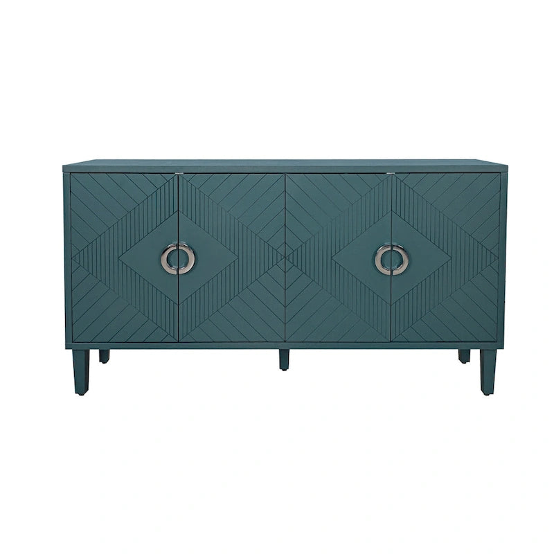 Functional 4 Door Storage Cabinet