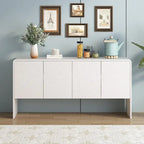 Minimalist Style 60 Inch Large Sideboard with 4 Doors