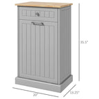 Kitchen Tilt Out Free Standing Recycling Cabinet Trash Can Holder