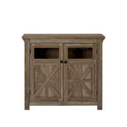 Wood Buffet Cabinet with 2 Doors and Metal Handle