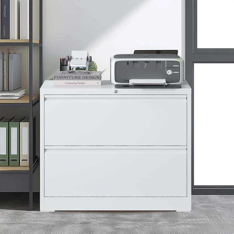 Lateral File Cabinet 2 Drawer,Filing Cabinet with Lock, Lockable File Cabinet for Home Office