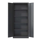 Metal Garage Storage Cabinet Tool Steel with Doors and 4 Shelves