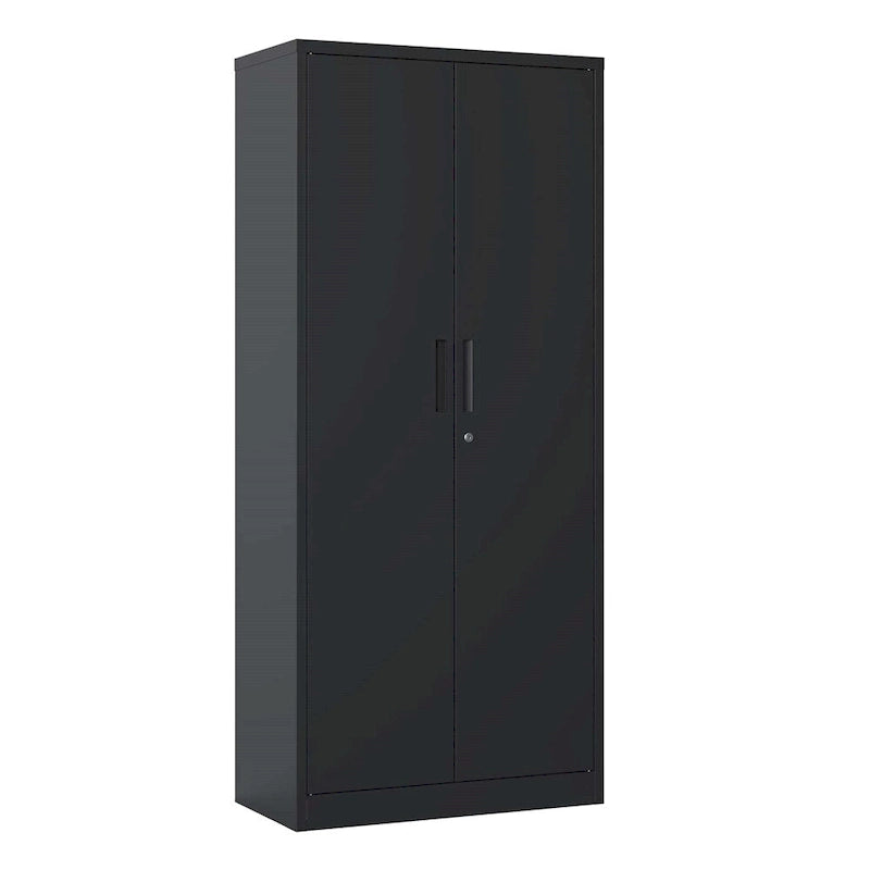Metal Garage Storage Cabinet Tool Steel with Doors and 4 Shelves