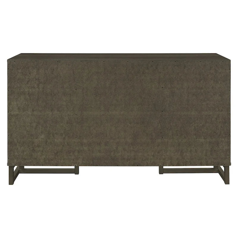 Glenmoor Dark Grey 3-Drawer Server with 2 Cabinets