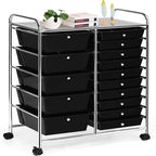 15 Drawer Storage Drawer Cart - 14.5D x 25W x 34.5H