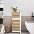 Stockholm Linen Storage Cabinet Vented Door and Drawer