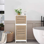 Stockholm Linen Storage Cabinet Vented Door and Drawer