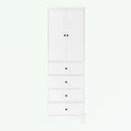 Bathroom Storage Cabinet with 2 Doors and 4 Drawers