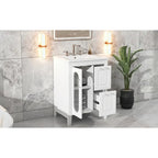 Bathroom Vanity Cabinet with Two Drawers and Door