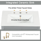 Bathroom Vanity Cabinet with Two Drawers and Door