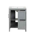 Bathroom Vanity Cabinet with Two Drawers and Door