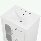 Bathroom Vanity Cabinet with Two Drawers and Door