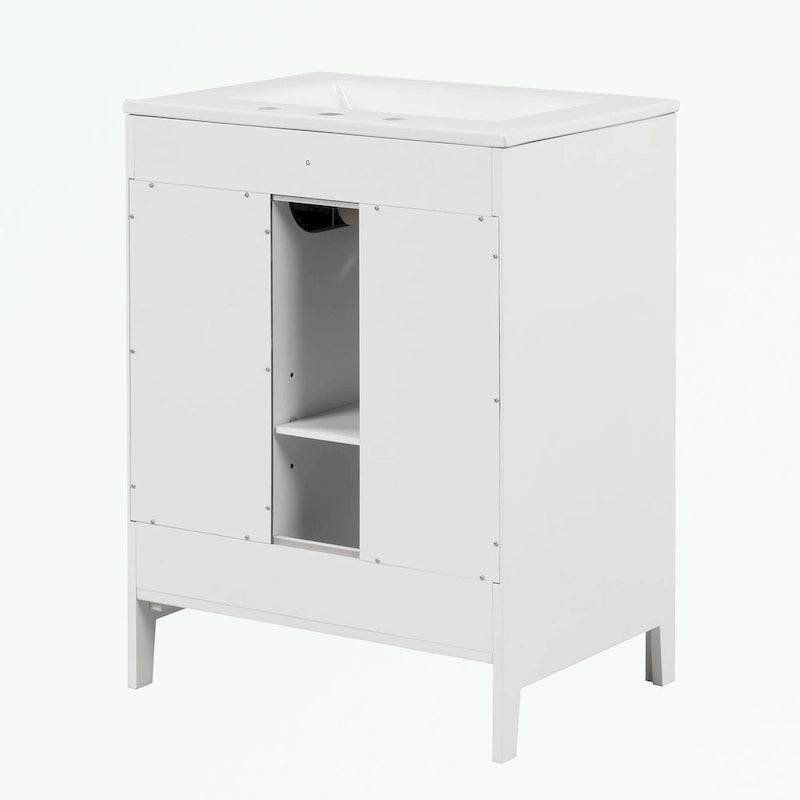 Bathroom Vanity Cabinet with Two Drawers and Door