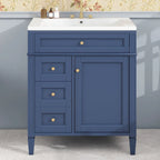 Bathroom Vanity with Top Sink and a Tip-out Drawer