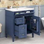 Bathroom Vanity with Top Sink and a Tip-out Drawer
