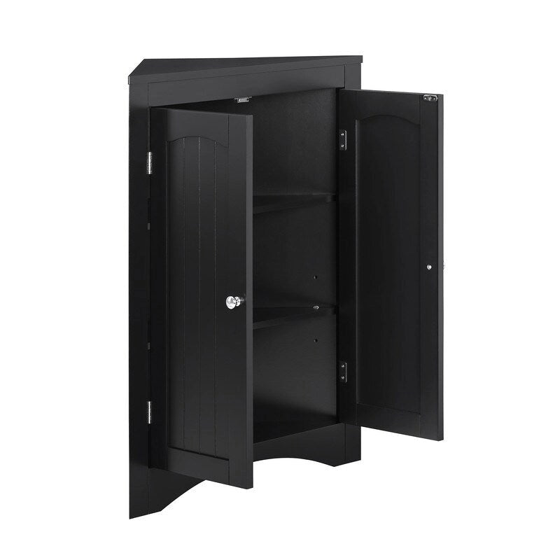 sideboard cabinet,corner cabinet,Bathroom Floor Corner Cabinet with Doors and Shelves, Kitchen, Living Room