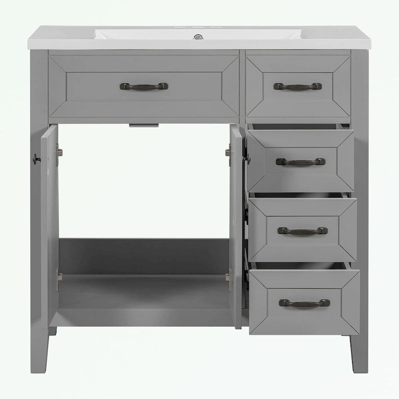 Bathroom Cabinet with Drawers and Sink Combo