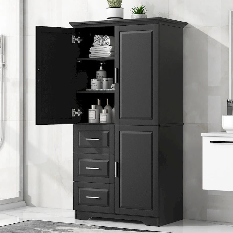 Bathroom Cabinet with Doors - N/A